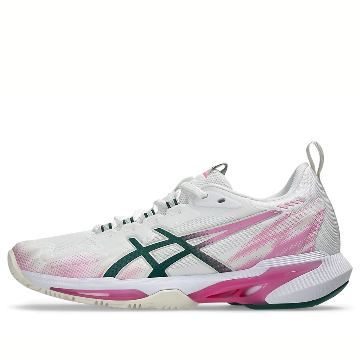 Giày Pickleball_Tennis Asics SONICSMASH FF 'White_Jewel Green' 1042A311-101