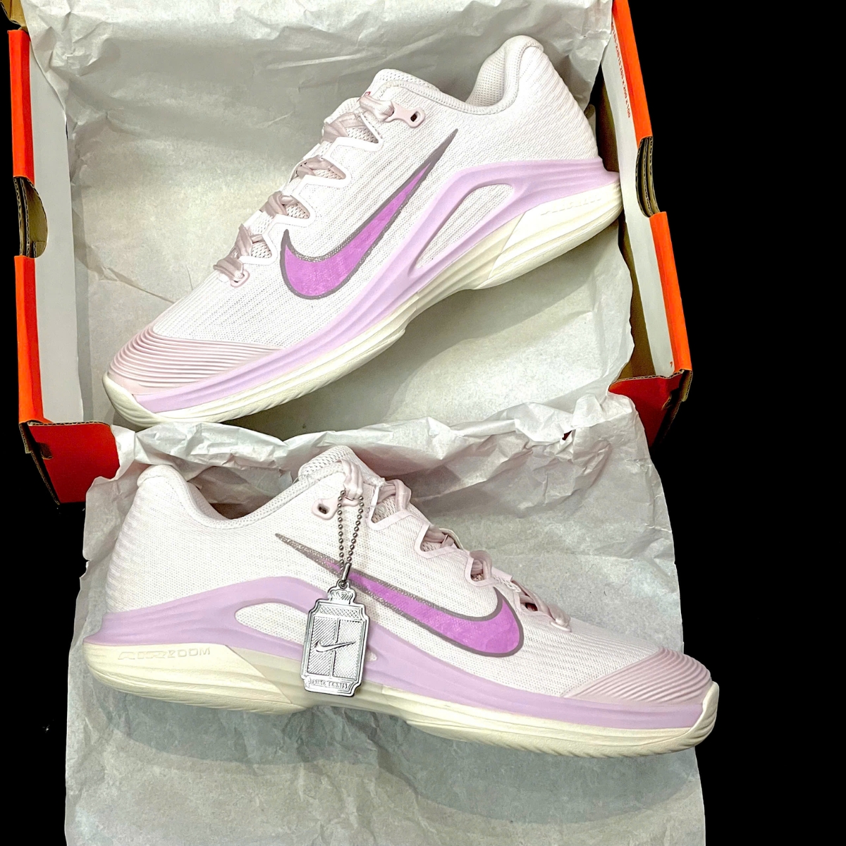 Giày Pickleball_Tennis Nike Vapor 12 Premium HC ‘Pearl Pink’ HV1449-601