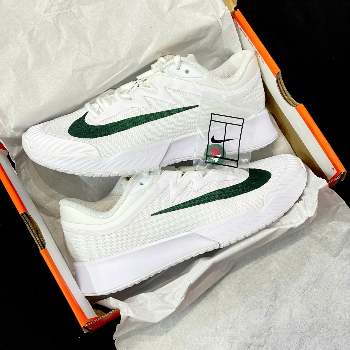 Giày Pickleball_Tennis Nike Vapor Pro 3 PRM ‘White Gorge Green’ IR3543-100 (2)