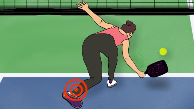 Người chơi pickleball bị đau chân rất dễ làm giảm hiệu suất thi đấu