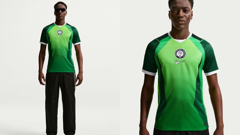 Áo đấu Nigeria do Nike sản xuất tiếp tục phát huy thế mạnh về thiên nhiên và nghệ thuật châu Phi