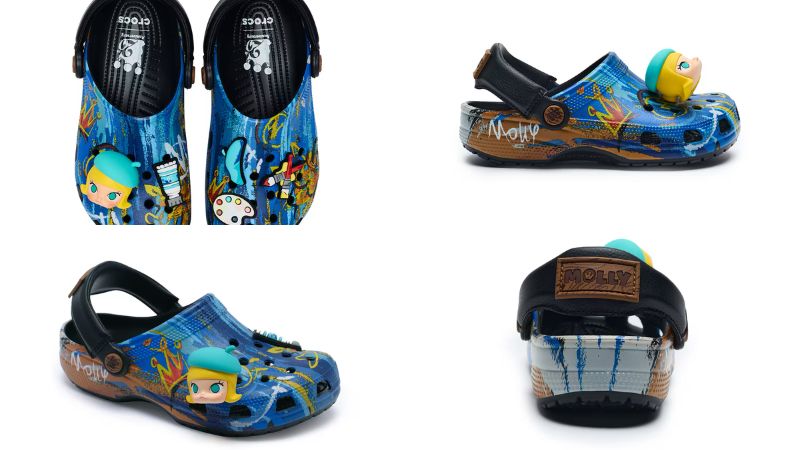 Giày Clog nữ Crocs Pop Mart Molly Bae sở hữu thiết kế trong trẻ và mơ mộng