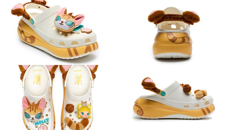Giày Clog unisex Crocs Pop Mart Molly Classic mang đậm tinh thần street-art