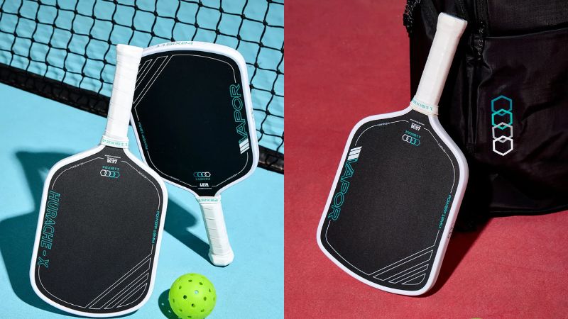 Vợt pickleball 11Six24 HexGrit sử dụng bề mặt silicon-carbide HexGrit bền bỉ, duy trì độ xoáy và kiểm soát lâu dài