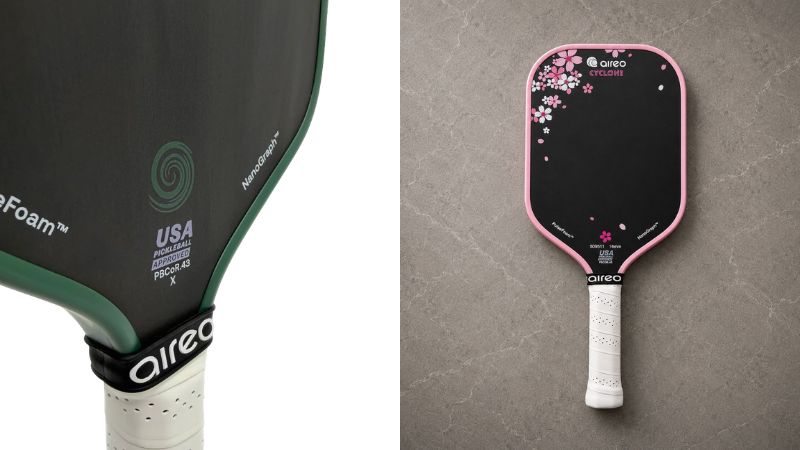 Vợt Pickleball AIREO Cyclone 16mm sử dụng lõi PulseFoam™ giúp tăng khả năng kiểm soát bóng và mở rộng sweet spot.