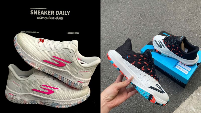 Skechers Viper Court Rally sở hữu cảm giác trên chân nhẹ và linh hoạt nhưng không tiện lợi khi xỏ giày