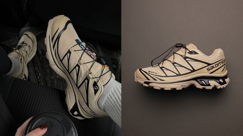 Salomon XT-6 GORE-TEX "Safari/Black" là một trong những mẫu giày Salomon nữ được ưa chuộng