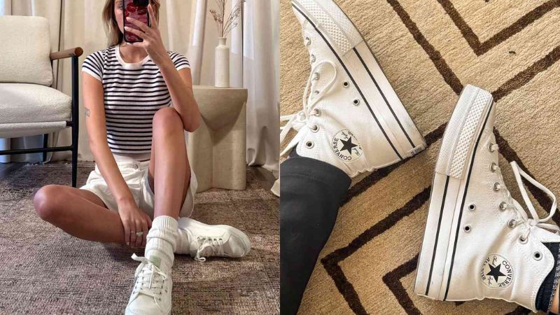 Lý do tủ đồ của chị em luôn có ít nhất một đôi sneaker trắng