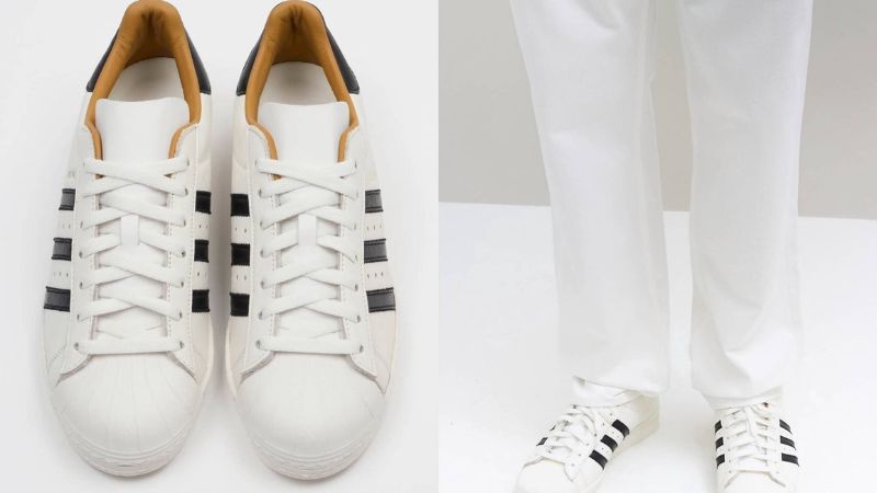 Phối màu "Off White/Core Black/Off White" được adidas đặc biệt thiết bằng dòng da cao cấp đến từ Đức