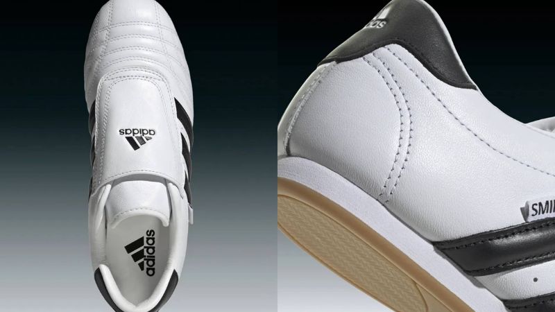 adidas Women's Taekwondo "Footwear White/Core Black/Gum" nổi bật với thiết kế kế mỏng