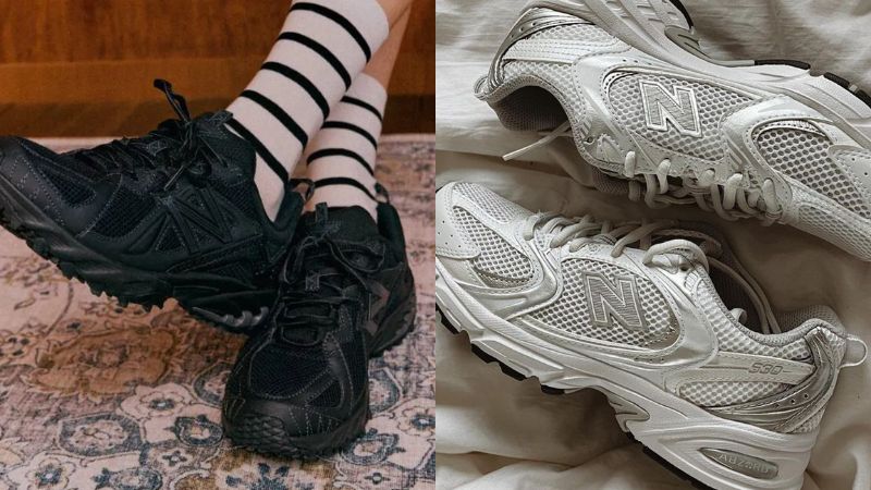 Sựa đối lập giữa hai thiết kế New Balance 610 với New Balance 530