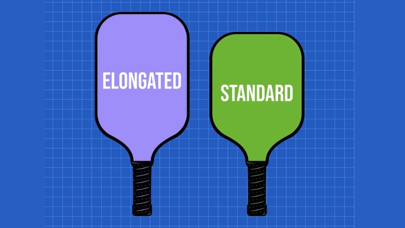 Vợt pickleball elongated vs standard