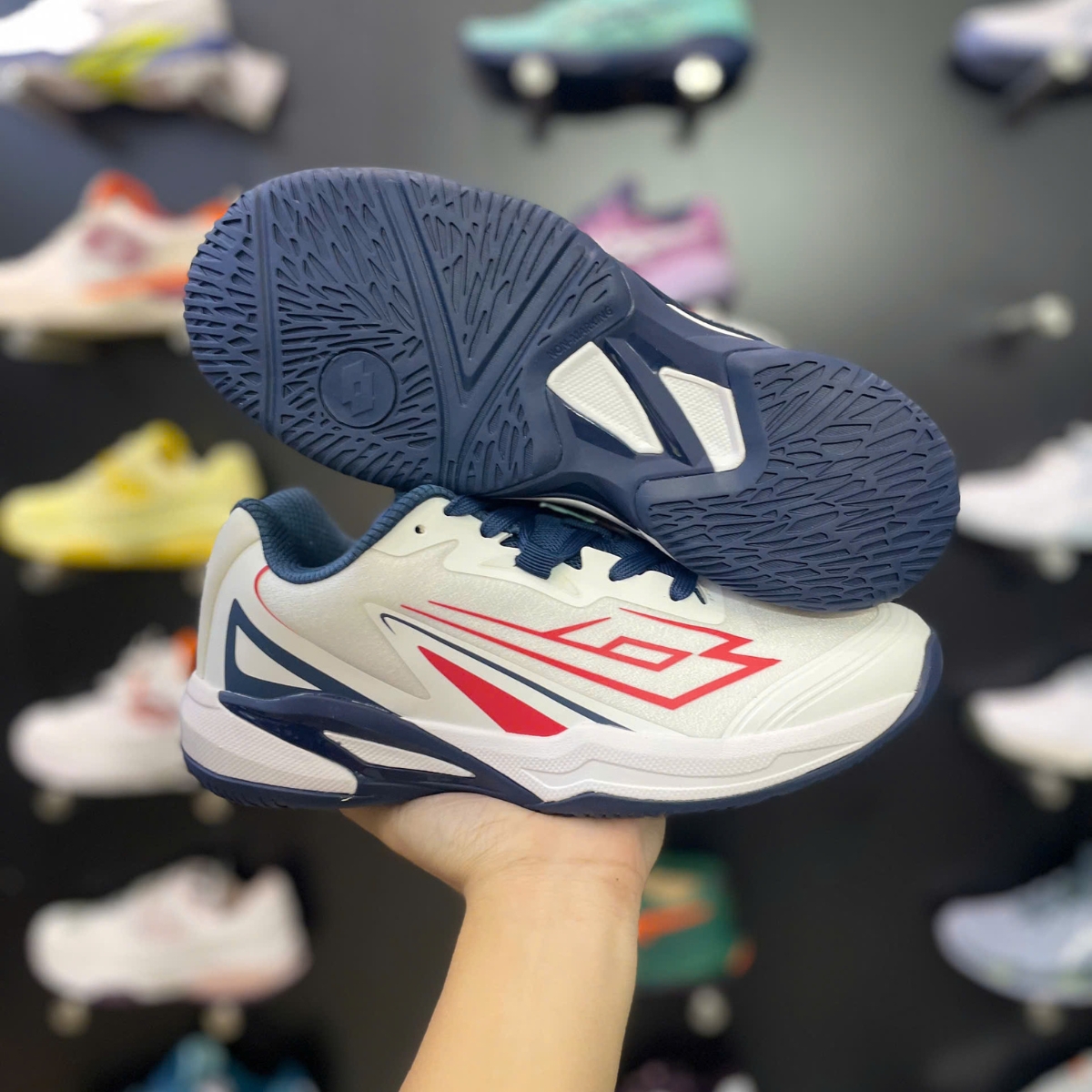 Giày Pickleball/Tennis Lotto Helena 'White/Red' Lotte260705R Giày Pickleball/Tennis Lotto Helena 'White/Red' Lotte260705R