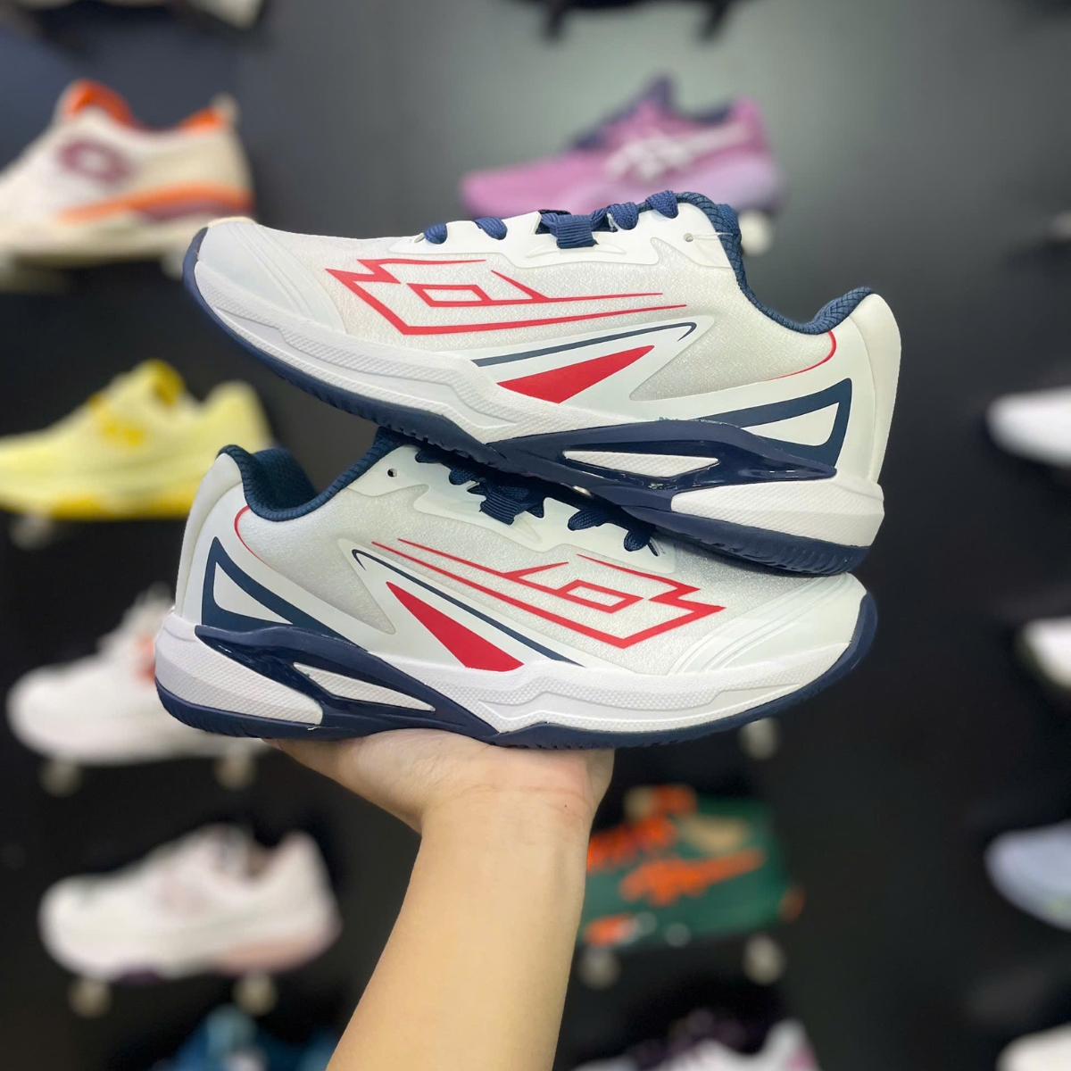 Giày Pickleball/Tennis Lotto Helena 'White/Red' Lotte260705R Giày Pickleball/Tennis Lotto Helena 'White/Red' Lotte260705R