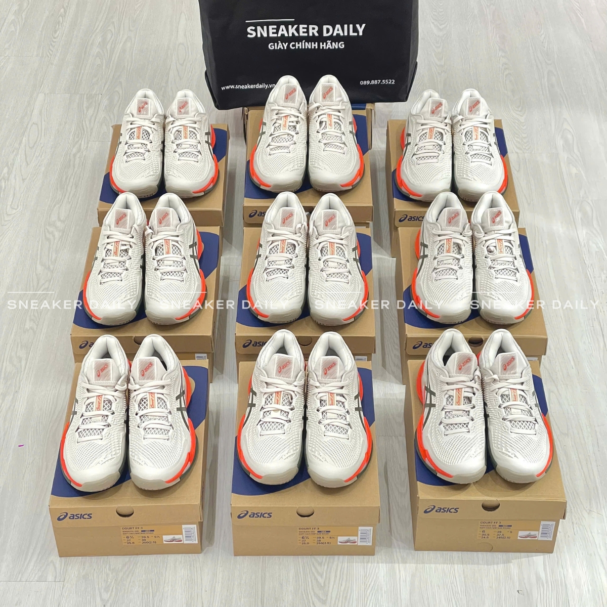 Giày Pickleball/Tennis Asics Court FF 3 ‘Soft Oat/Vintage Khaki’ 1041A370-250 Giày Pickleball/Tennis Asics Court FF 3 ‘Soft Oat/Vintage Khaki’ 1041A370-250