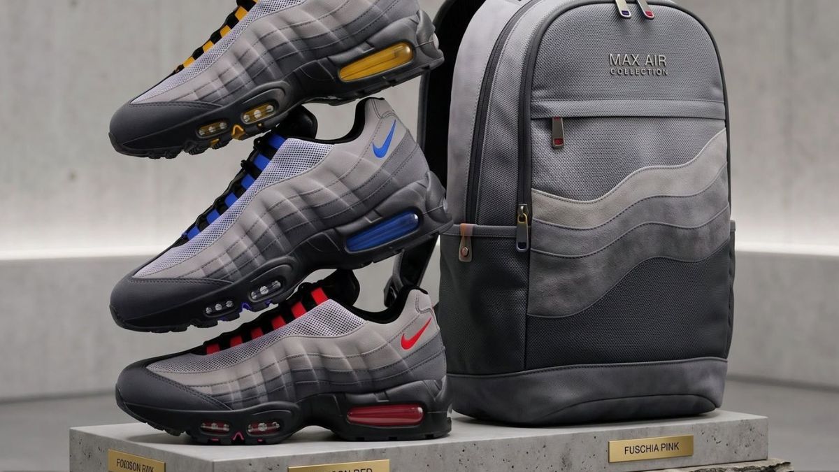 Nike ra mắt 4 phối màu Air Max 95 xám trong BST "Black Tongue Pack"