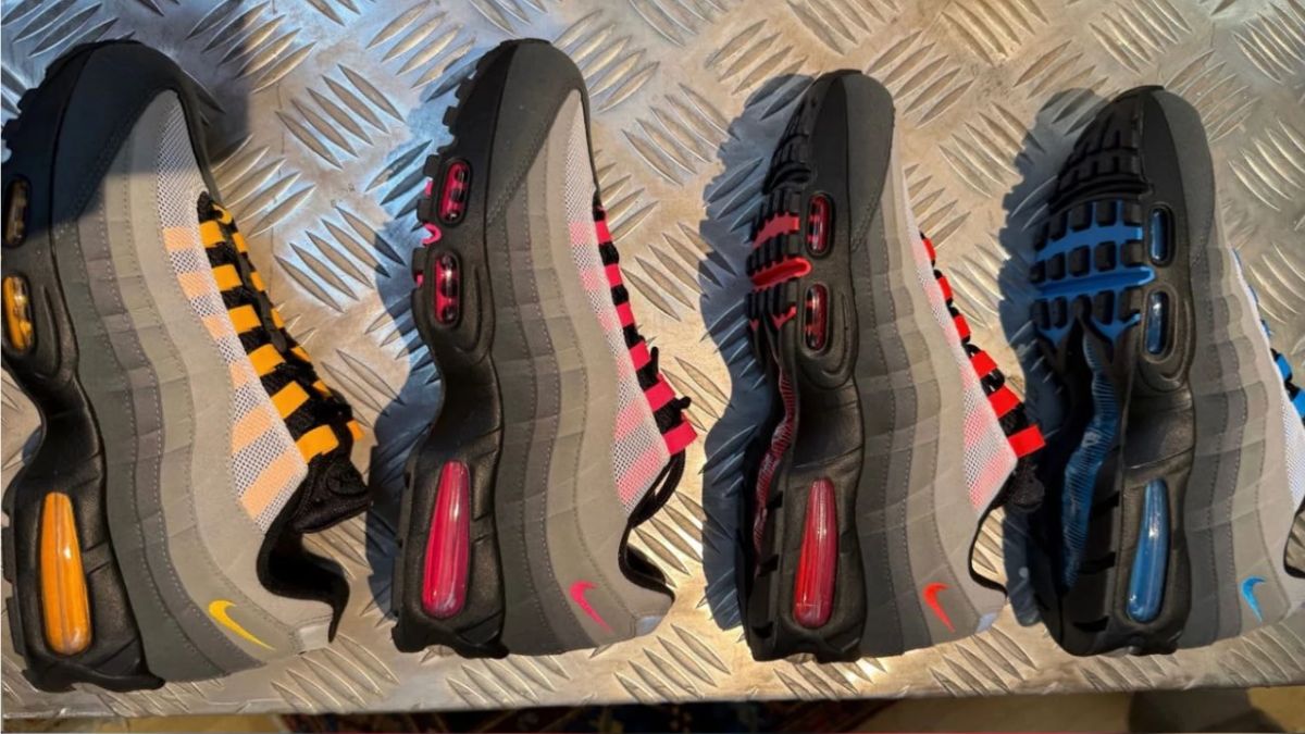 Nike ra mắt 4 phối màu Air Max 95 xám trong BST "Black Tongue Pack"
