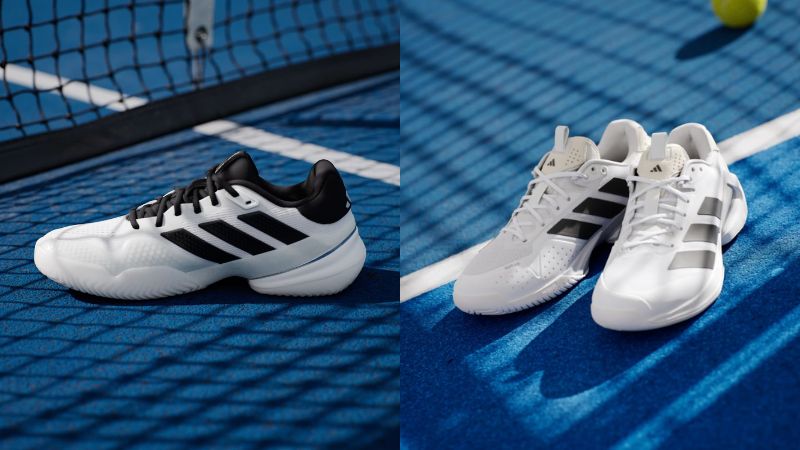 Công nghệ chassis và claw giúp adidas Barricade 14 tăng độ ổn định khi đổi hướng trên sân