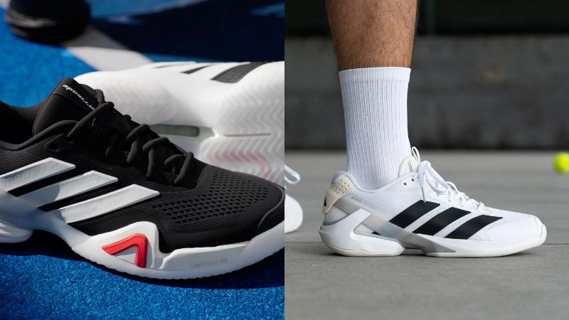 Hệ thống đệm adidas Barricade 14 và Ubersonic 5 mang lại cảm giác khác biệt khi thi đấu