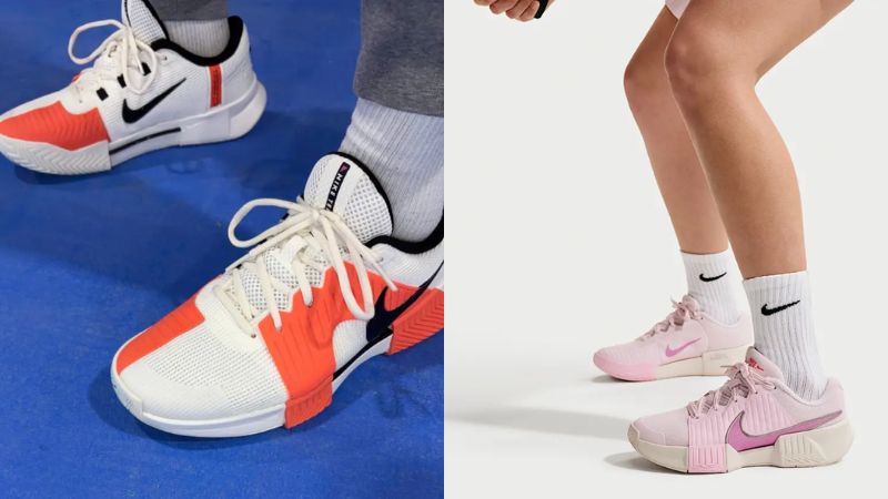 Hình ảnh tổng quan khi so sánh Nike Zoom GP Challenge và Pro với thiết kế và công nghệ nổi bật