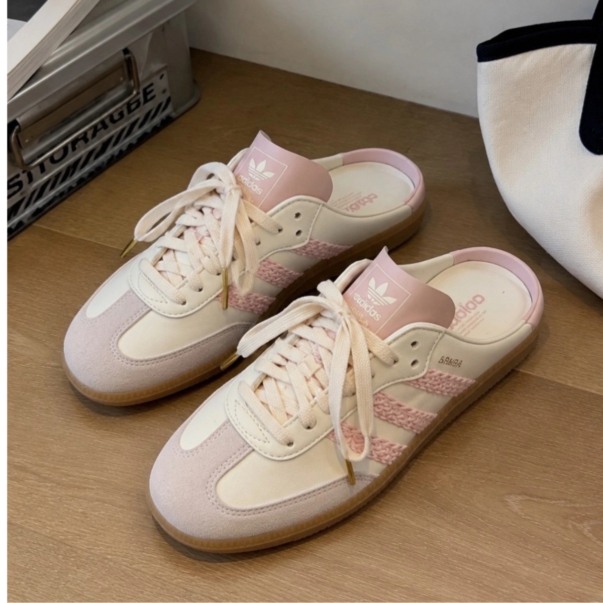 Giày Adidas Samba OG Mule 'White Pink' HP5052 Giày Adidas Samba OG Mule 'White Pink' HP5052