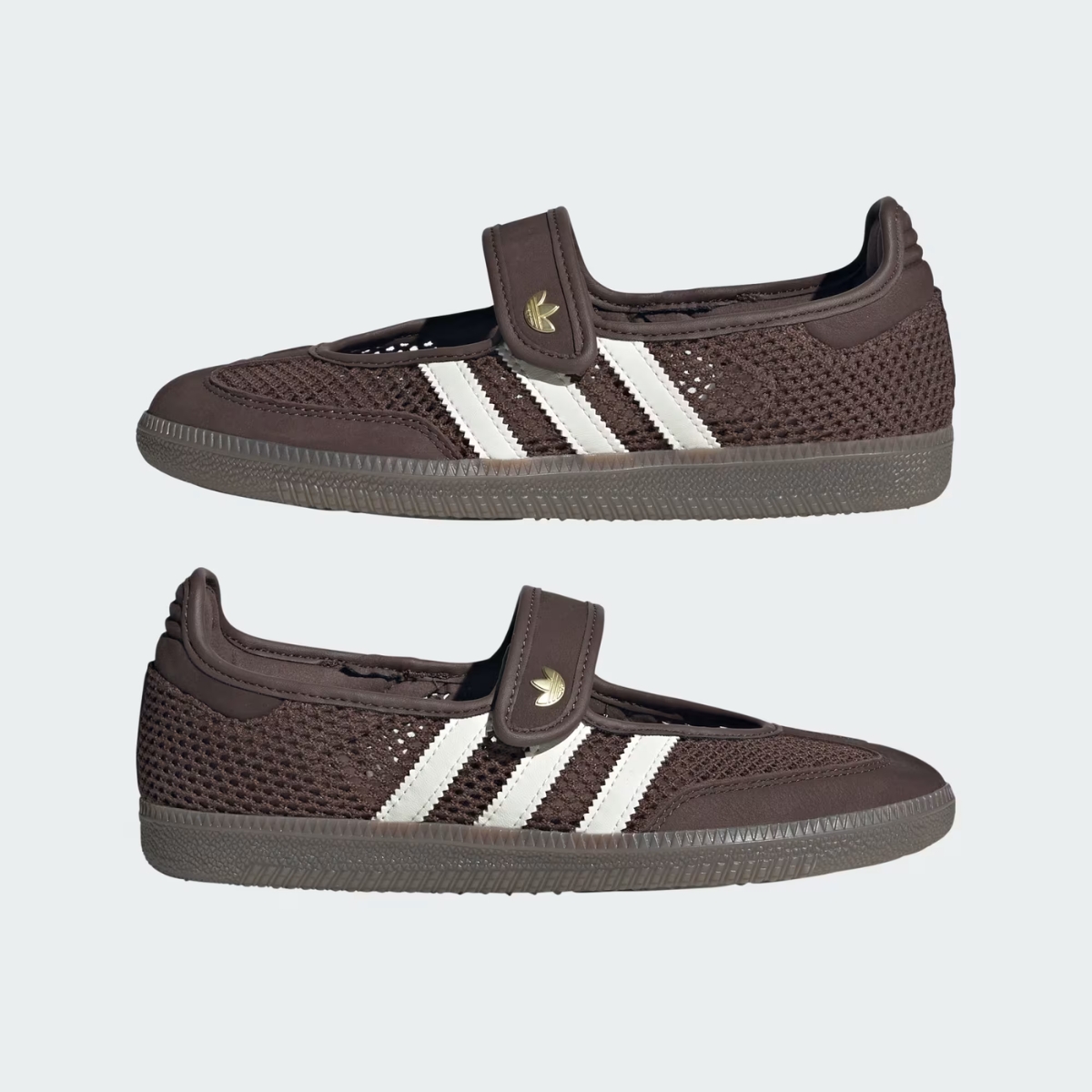 Giày Adidas Samba Jane 'Brown Off White Gold Metallic' LA6829 Giày Adidas Samba Jane 'Brown Off White Gold Metallic' LA6829
