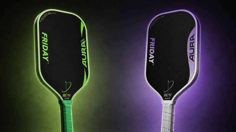Friday Aura lõi foam mềm mại, hỗ trợ kiểm soát bóng cho người chơi pickleball trung cấp