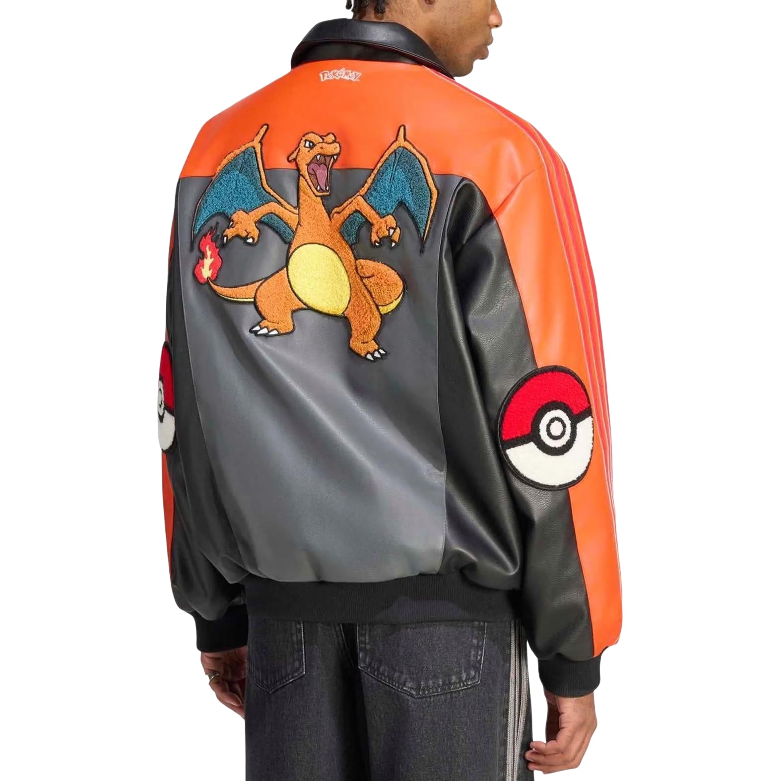 adidas-x-pokemon-8-ball-jacket-asia-sizing-black-collegiate-orange-ib7073-2 adidas x Pokemon 8-Ball Jacket Asia Sizing 'Black Collegiate Orange' IB7073
