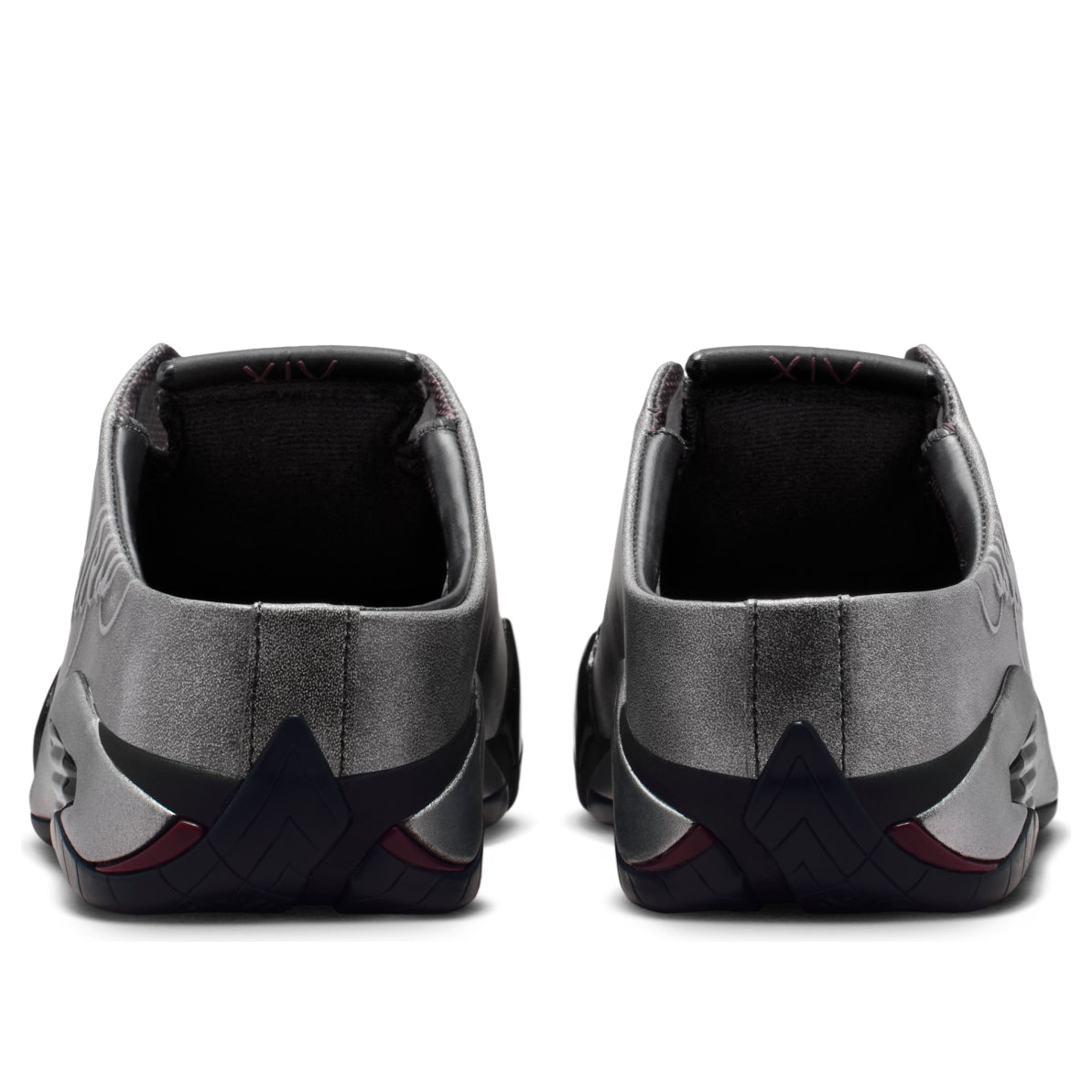 air-jordan-14-x-mowalola-retro-mule-black-silver-burnt-red-ir0908-001-4 Air Jordan 14 x Mowalola Retro Mule 'Black Silver Burnt Red' IR0908-001