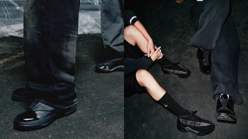 Bốn mẫu Air Jordan 14 Low, 15, 16 và 17 Low trong bộ sưu tập Jordan "Black Pack"