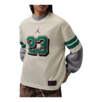 (WMNS) Air Jordan Essentials Girlfriend Fit T-Shirt 'Sail Green Noise' IZ4040-133